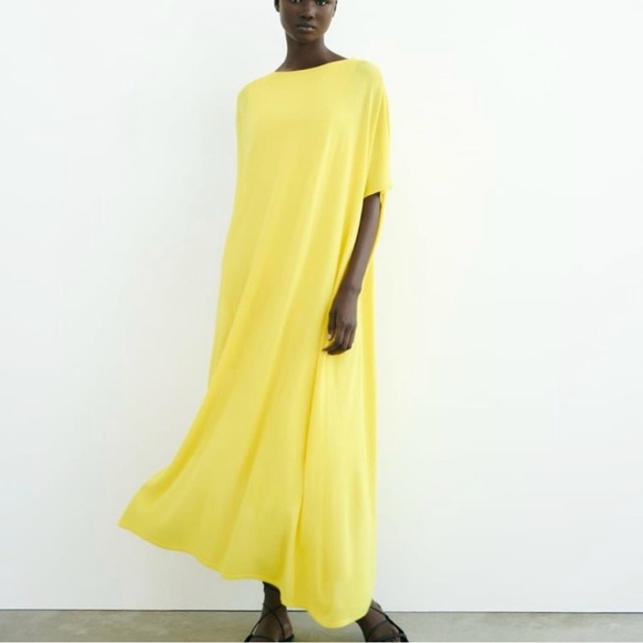 Zara Dresses & Skirts - Zara Long Knit Cape Dress Limited Edition NWT